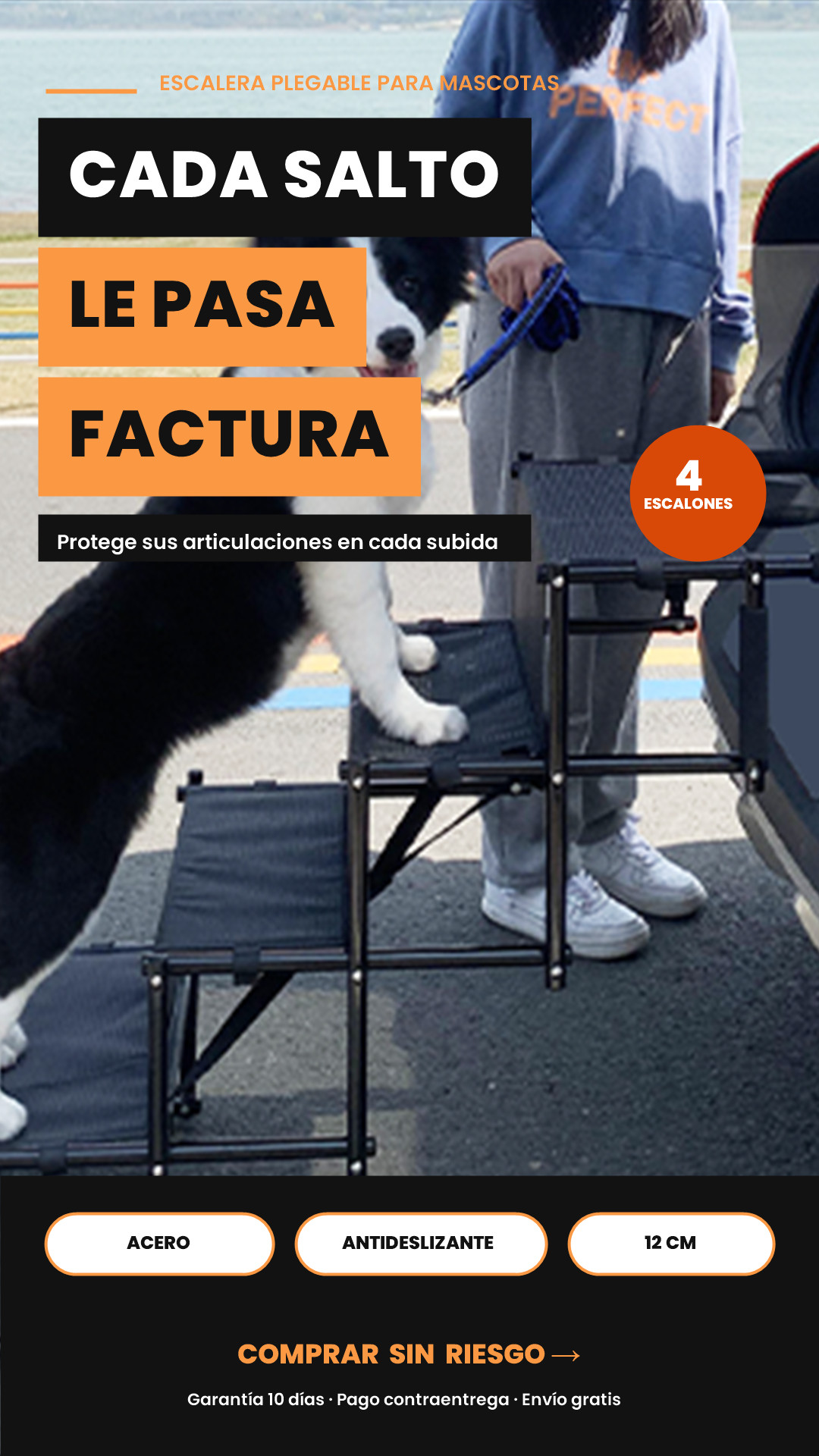 ESCALERA PLEGABLE PARA MASCOTAS