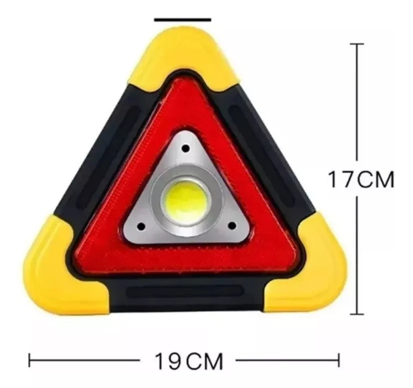 TRIÁNGULO DE SEGURIDAD LED PARA CARRETERA – ENVÍO GRATIS 🇨🇴