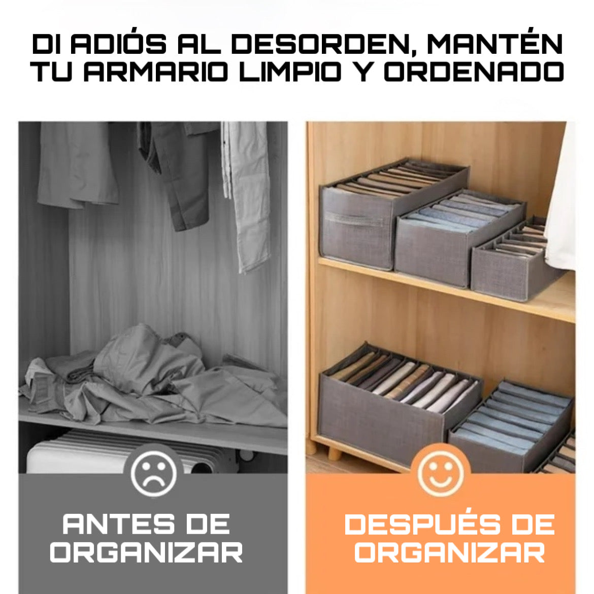 SET DE 3 ORGANIZADORES DE ROPA – ¡LLÉVATE 3 POR EL PRECIO DE 1! - ENVÍO GRATIS 🇨🇴
