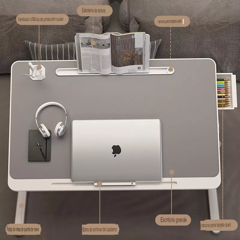 MESA PLEGABLE PARA COMPUTADOR – COMODIDAD Y FUNCIONALIDAD – ENVÍO GRATIS 🇨🇴