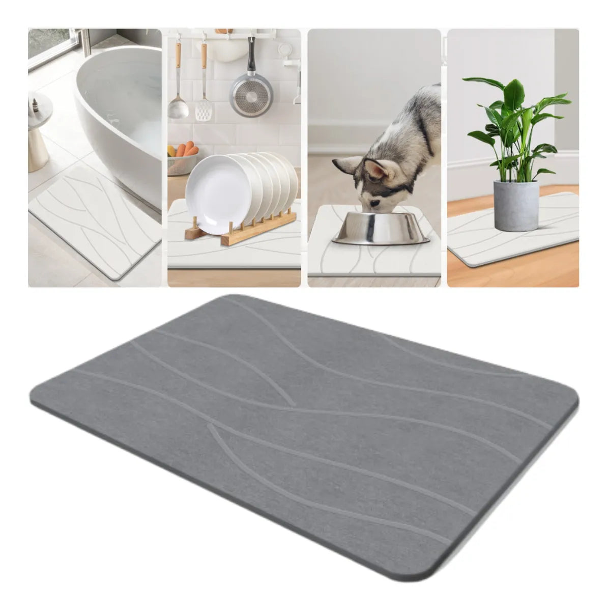 TAPETE DE PIEDRA DIATOMEAS ABSORBENTE – ENVÍO GRATIS 🇨🇴