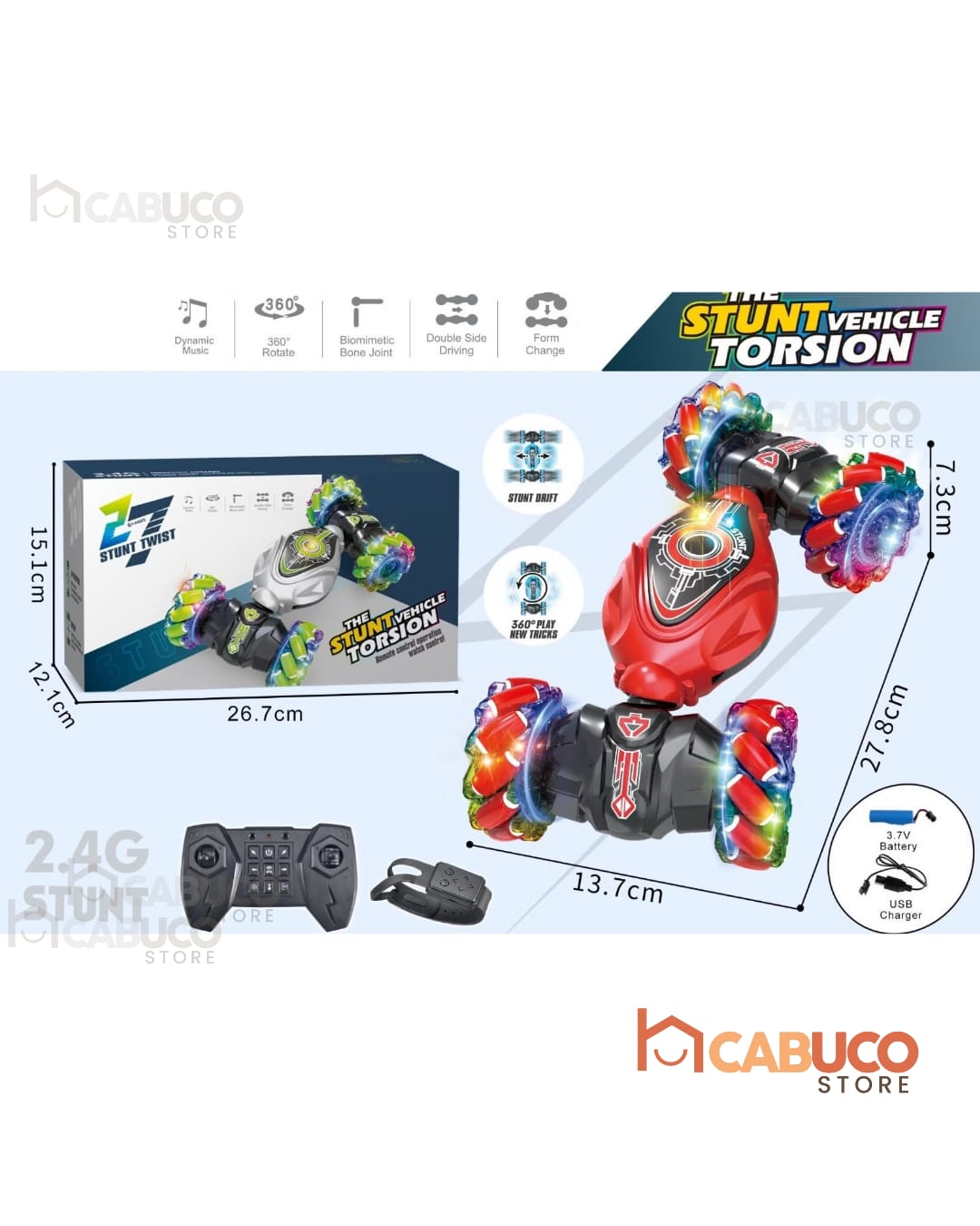 CARRO ACROBÁTICO STUNT TWIST GIROS 360° – CARRO 4WD DOBLE CARA – DIVERSIÓN EXTREMA PARA NIÑOS – ENVÍO GRATIS 🇨🇴