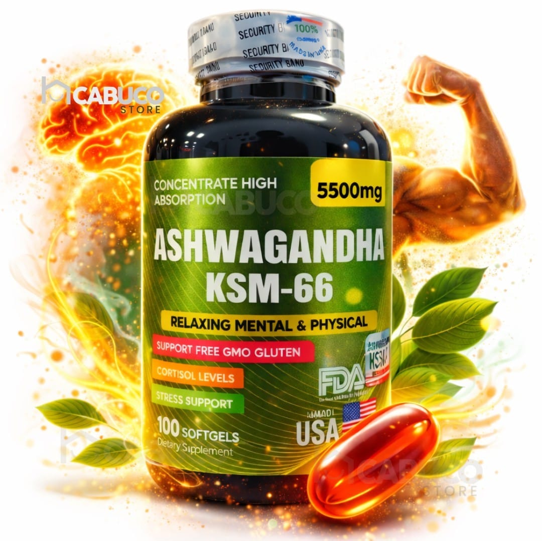 ASHWAGANDHA ORIGINAL KSM-66 x100 – MENOS ESTRÉS, MÁS ENFOQUE Y ENERGÍA REAL – APOYO INTEGRAL CUERPO Y MENTE – ENVÍO GRATIS 🇨🇴