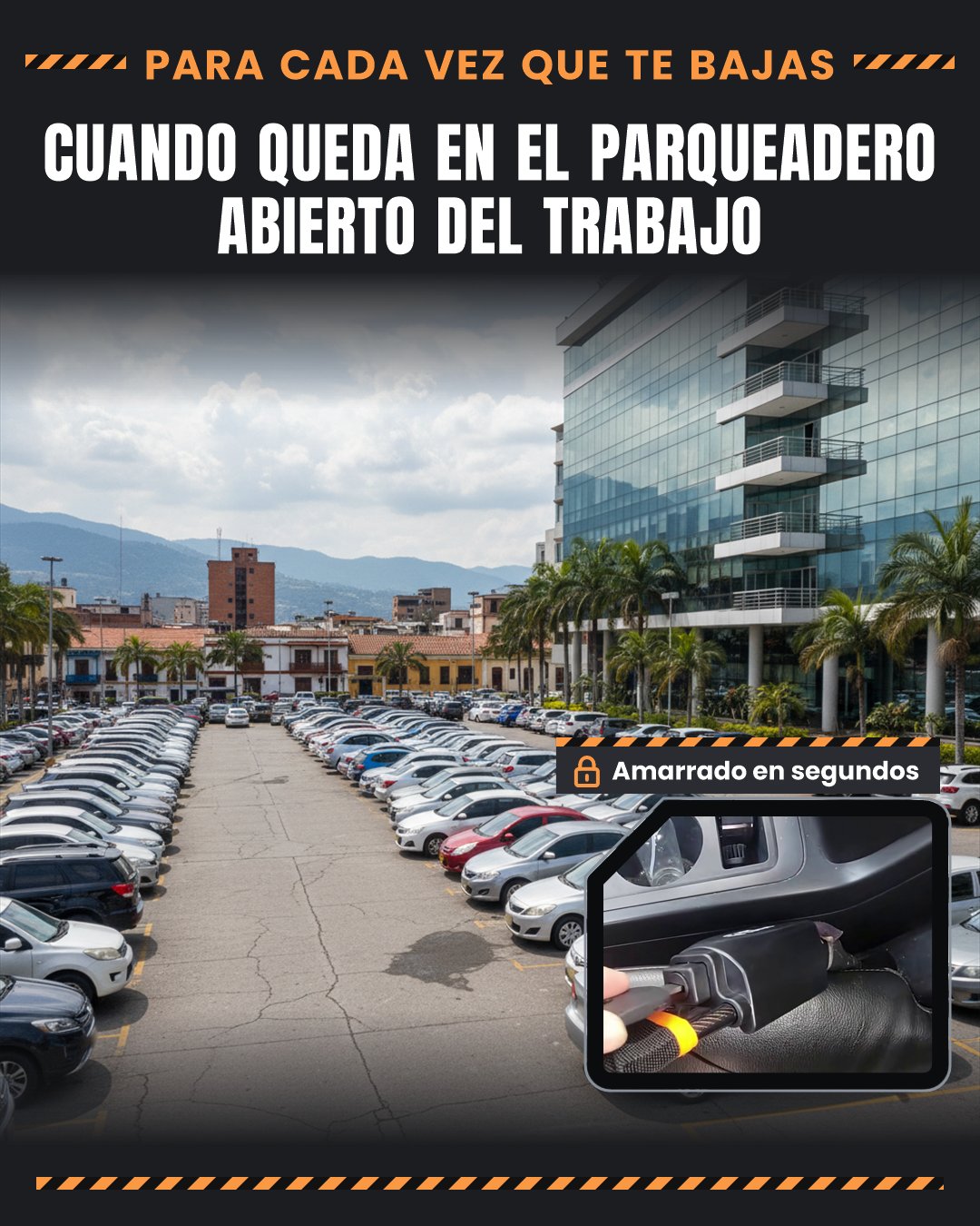 Cuando queda en el parqueadero abierto del trabajo