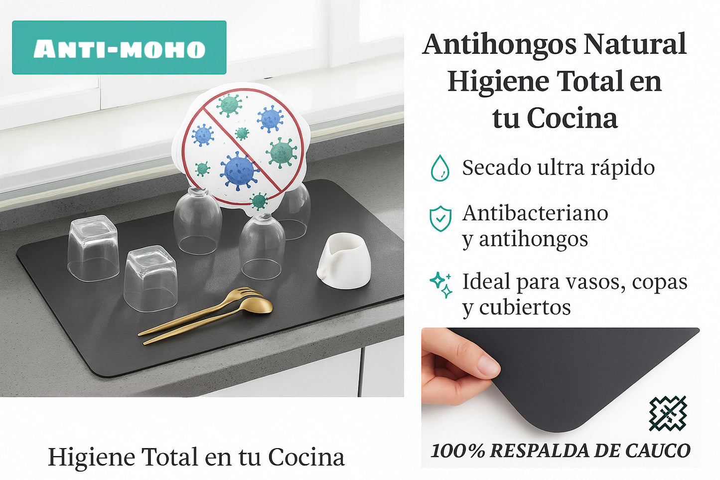 SET X4 TAPETES ABSORBENTES MULTIUSO – ENVÍO GRATIS 🇨🇴