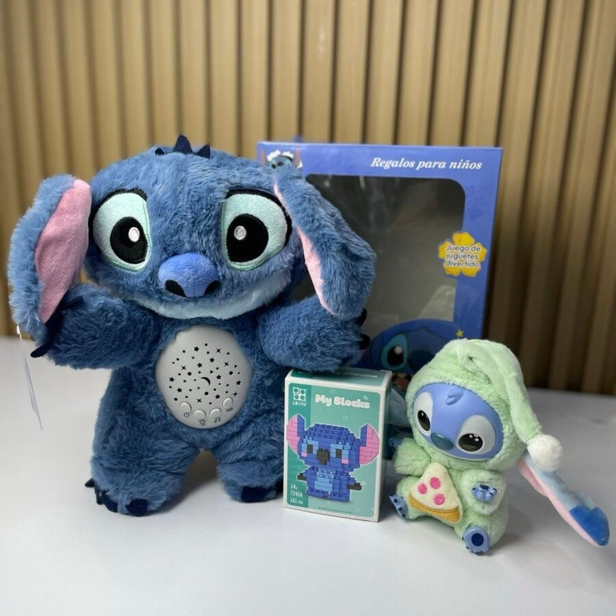 STITCH 3 EN 1 – PROYECTOR DIDÁCTICO + FIGURA Y BLOQUES - ENVÍO GRATIS 🇨🇴