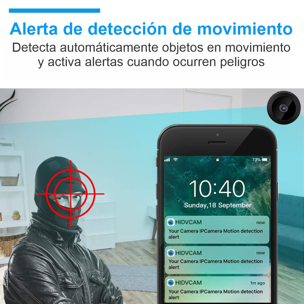 MINI CÁMARA WIFI A9 HD 1080 - SEGURIDAD PARA TU HOGAR - ENVÍO GRATIS 🇨🇴