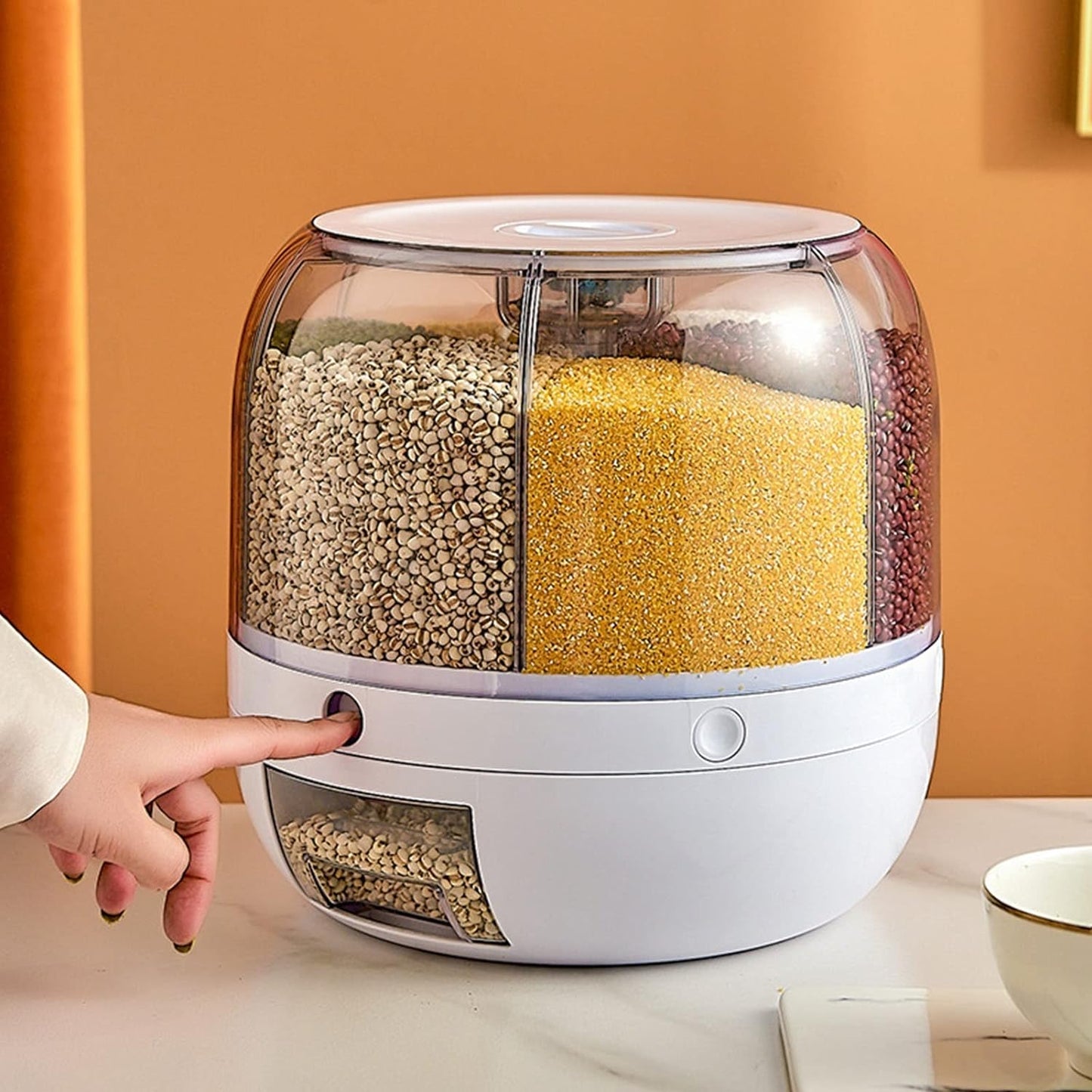 DISPENSADOR DE ALIMENTOS GIRATORIO 6 EN 1 – ENVÍO GRATIS 🇨🇴