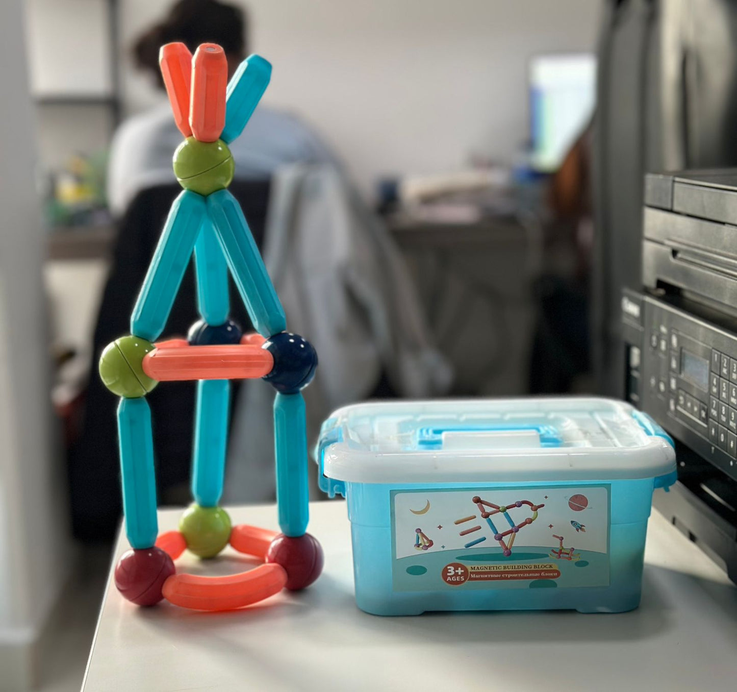 SET MAGNÉTICO DE CONSTRUCCIÓN 3D - ENVÍO GRATIS 🇨🇴