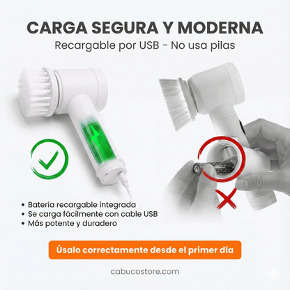 CEPILLO LIMPIADOR ELÉCTRICO GIRATORIO - ENVÍO GRATIS 🇨🇴