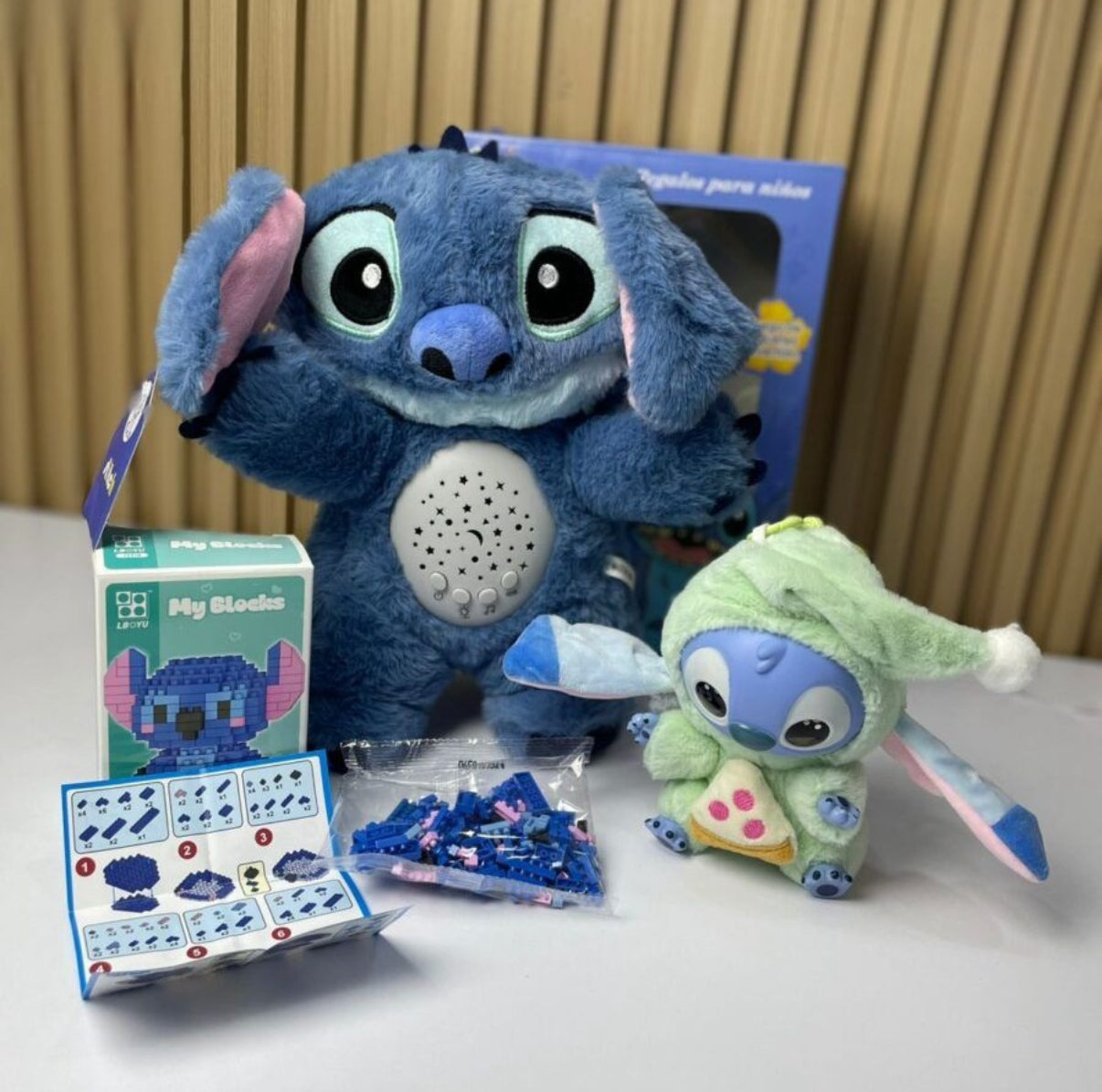 STITCH 3 EN 1 – PROYECTOR DIDÁCTICO + FIGURA Y BLOQUES - ENVÍO GRATIS 🇨🇴