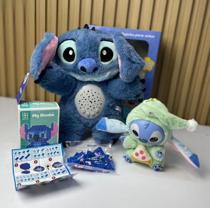 STITCH 3 EN 1 – PROYECTOR DIDÁCTICO + FIGURA Y BLOQUES - ENVÍO GRATIS 🇨🇴