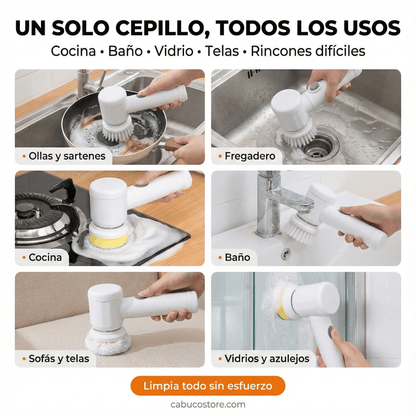 CEPILLO LIMPIADOR ELÉCTRICO GIRATORIO - ENVÍO GRATIS 🇨🇴