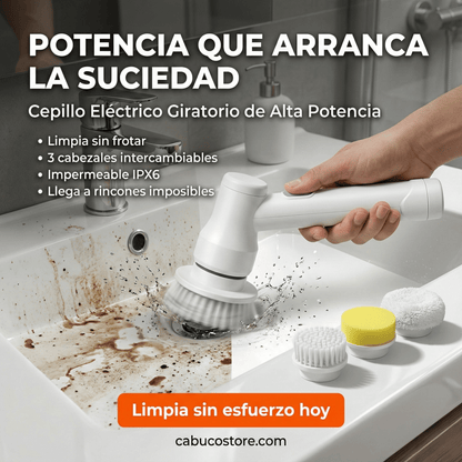CEPILLO LIMPIADOR ELÉCTRICO GIRATORIO - ENVÍO GRATIS 🇨🇴