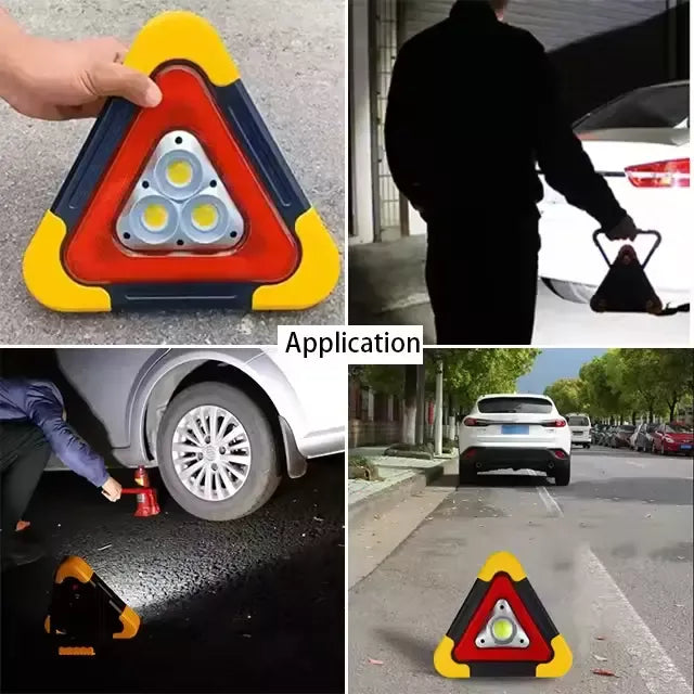 TRIÁNGULO DE SEGURIDAD LED PARA CARRETERA – ENVÍO GRATIS 🇨🇴