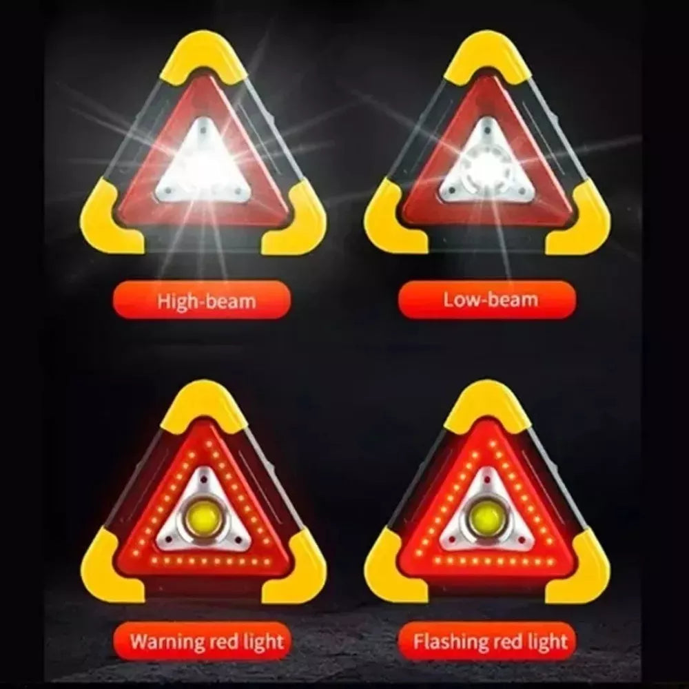 TRIÁNGULO DE SEGURIDAD LED PARA CARRETERA – ENVÍO GRATIS 🇨🇴