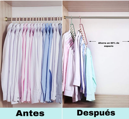 ORGANIZADOR DE GANCHOS PARA ROPA (SET DE 3 UNIDADES) - ENVÍO GRATIS 🇨🇴