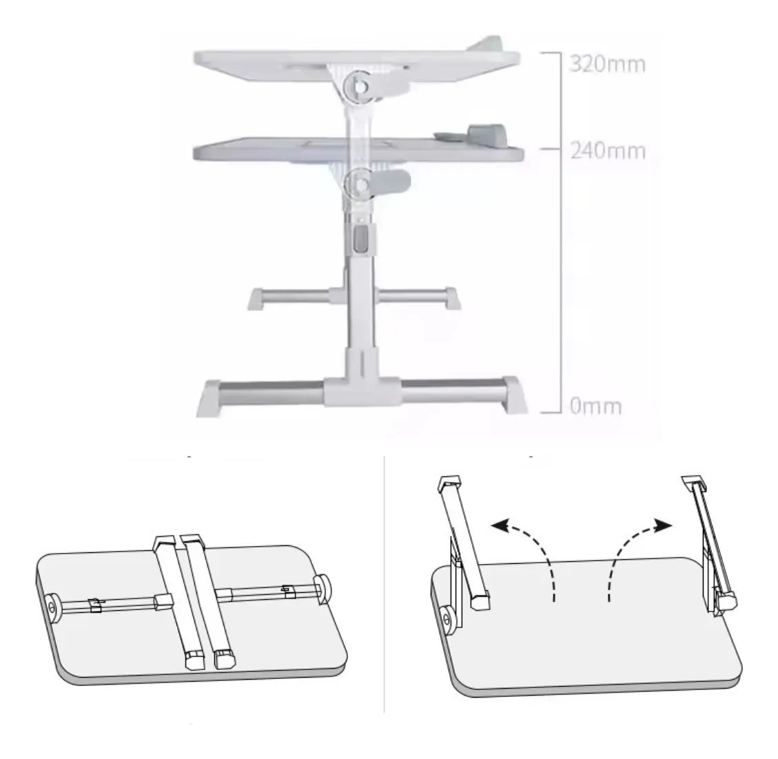 MESA PLEGABLE PARA COMPUTADOR  – COMODIDAD Y FUNCIONALIDAD – ENVÍO GRATIS 🇨🇴