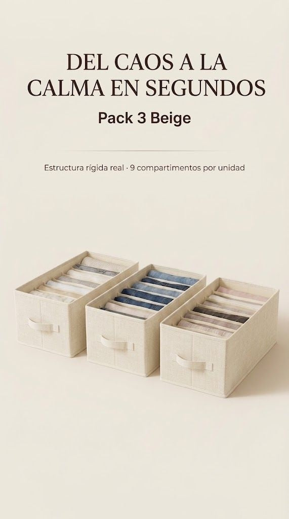 SET ORGANIZADOR PLEGABLE RÍGIDO 9 COMPARTIMENTOS - ¡COMPRA 1 Y LLÉVATE 3 + ENVÍO GRATIS! 🚚 (Copia)