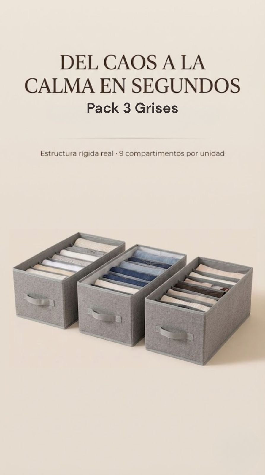 SET ORGANIZADOR PLEGABLE RÍGIDO 9 COMPARTIMENTOS - ¡COMPRA 1 Y LLÉVATE 3 + ENVÍO GRATIS! 🚚 (Copia)