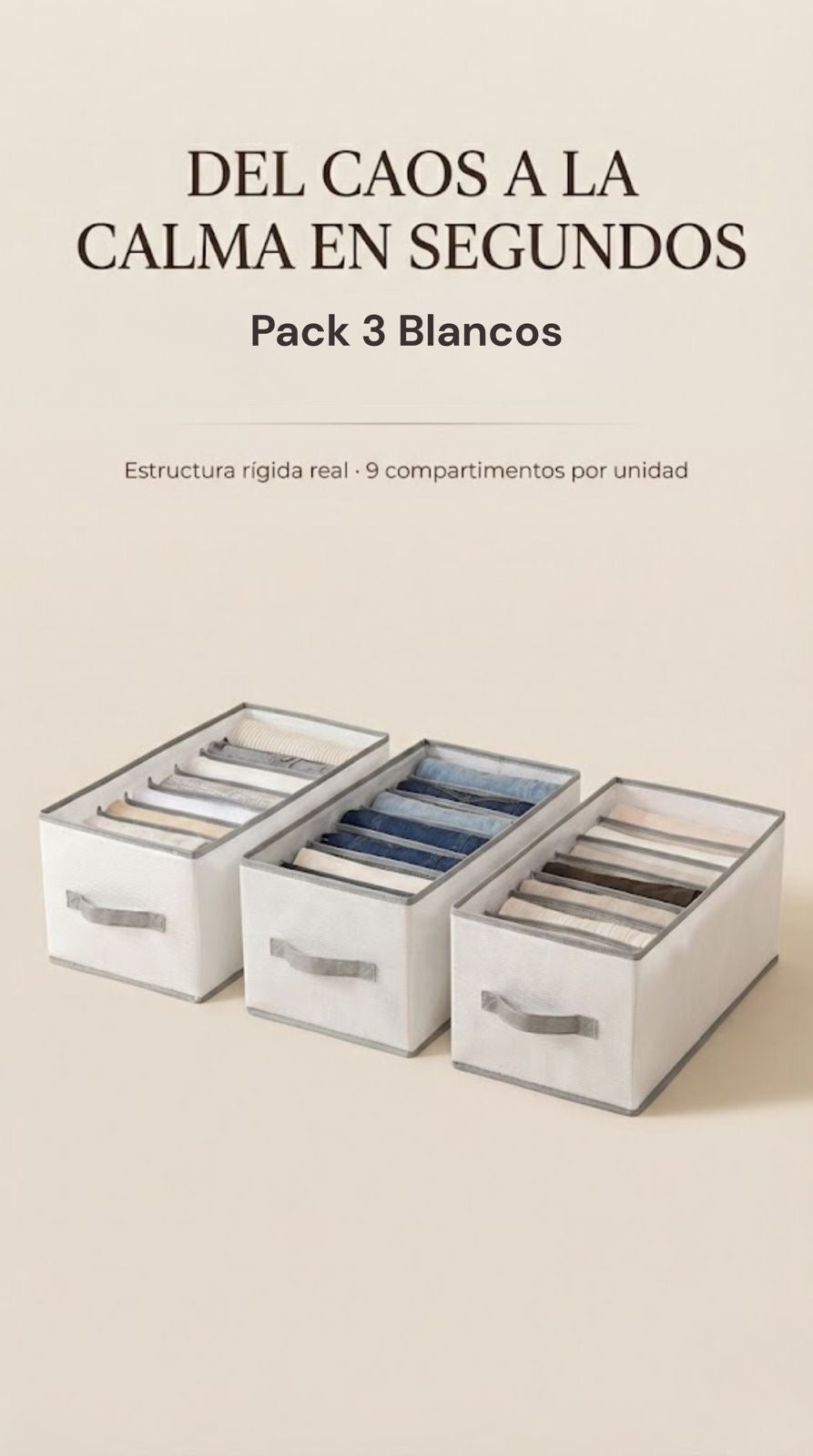 SET ORGANIZADOR PLEGABLE RÍGIDO 9 COMPARTIMENTOS - ¡COMPRA 1 Y LLÉVATE 3 + ENVÍO GRATIS! 🚚 (Copia)
