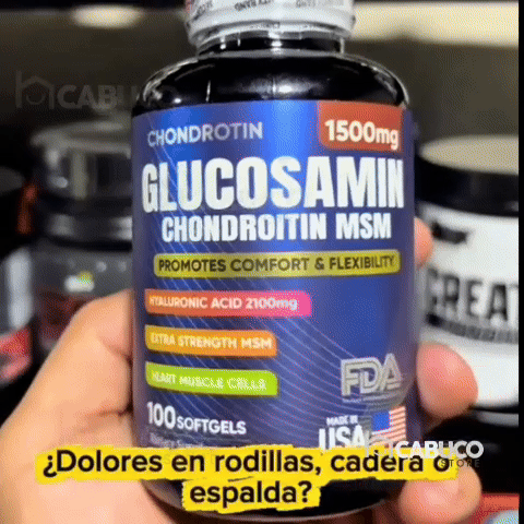 GLUCOSAMINA + CONDROITINA + MSM – MUÉVETE SIN DOLOR NI RIGIDEZ - PARA RODILLAS Y ARTICULACIONES - ENVÍO GRATIS 🇨🇴