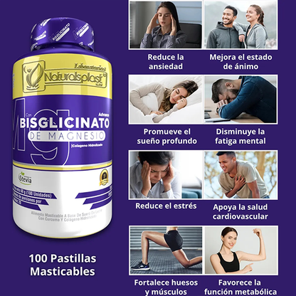 BISGLICINATO DE MAGNESIO - RECUPERA TU EQUILIBRIO -  ENVÍO GRATIS 🇨🇴