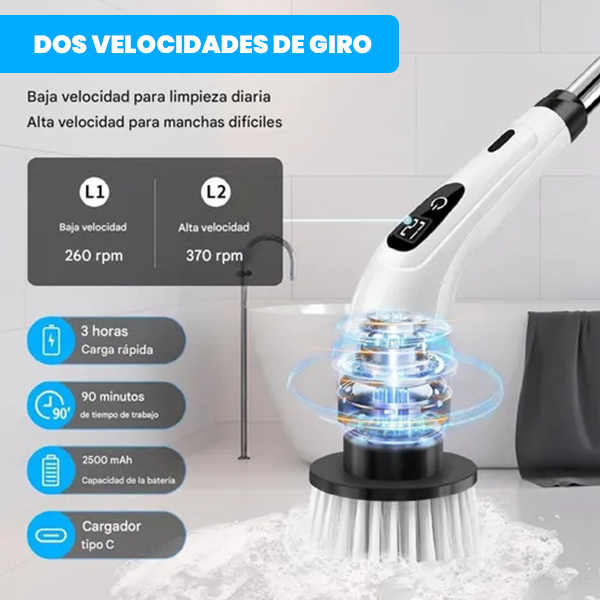 CEPILLO LIMPIADOR ELÉCTRICO GIRATORIO - ENVÍO GRATIS 🇨🇴