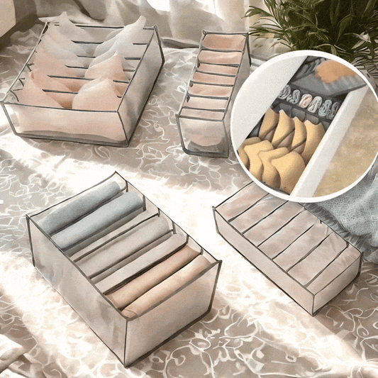 KIT x4 ORGANIZADORES: BRASIERES, PANTIES, BÓXERS Y PANTALONES + BOLITAS AROMÁTICAS PARA ROPA  – ENVÍO GRATIS 🇨🇴