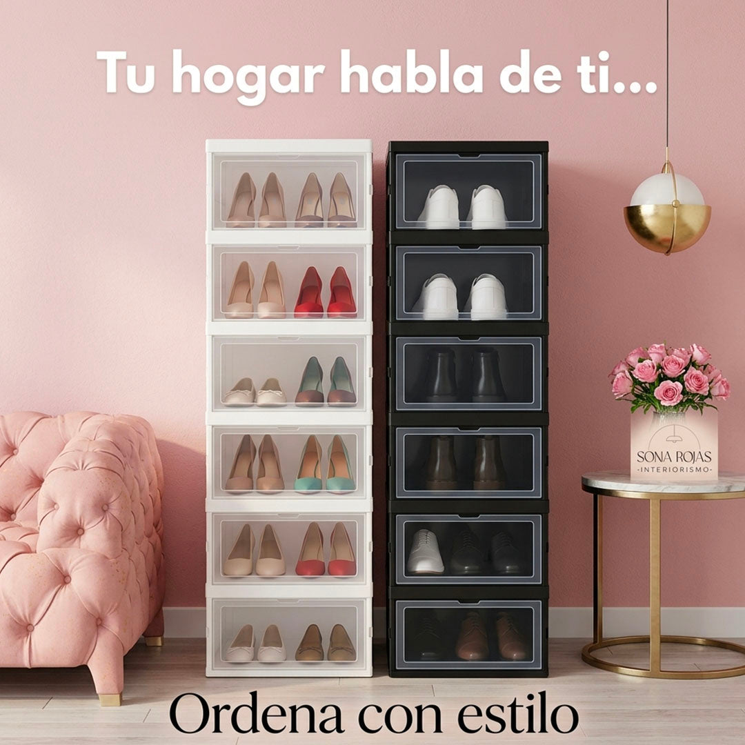 ORGANIZADOR DE ZAPATOS PLEGABLE PREMIUM – MÁXIMO AHORRO DE ESPACIO | ENVÍO GRATIS Y PAGO CONTRAENTREGA 🇨🇴