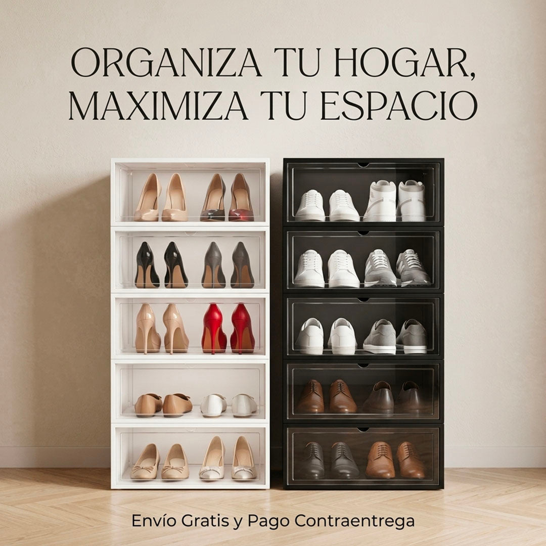 ORGANIZADOR DE ZAPATOS PLEGABLE PREMIUM – MÁXIMO AHORRO DE ESPACIO | ENVÍO GRATIS Y PAGO CONTRAENTREGA 🇨🇴