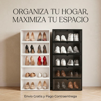 ORGANIZADOR DE ZAPATOS PLEGABLE PREMIUM – MÁXIMO AHORRO DE ESPACIO | ENVÍO GRATIS Y PAGO CONTRAENTREGA 🇨🇴