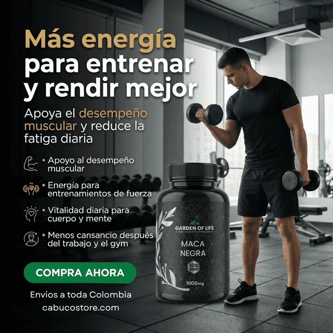 MACA NEGRA GARDEN OF LIFE – VITALIDAD Y RENDIMIENTO – ENVÍO GRATIS 🇨🇴