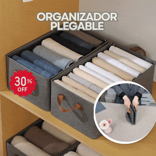 ORGANIZADOR PLEGABLE PARA ROPA - ¡COMPRA 1 Y LLEVA 2! - ENVÍO GRATIS 🇨🇴