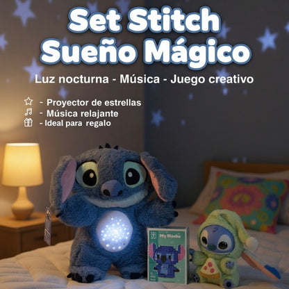 STITCH 3 EN 1 – PROYECTOR DIDÁCTICO + FIGURA Y BLOQUES - ENVÍO GRATIS 🇨🇴