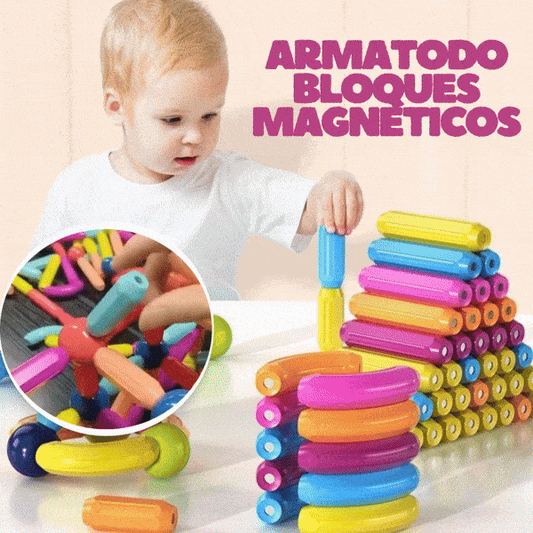 SET MAGNÉTICO DE CONSTRUCCIÓN 3D - ENVÍO GRATIS 🇨🇴