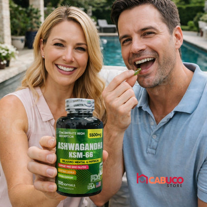 ASHWAGANDHA ORIGINAL KSM-66 x100 – MENOS ESTRÉS, MÁS ENFOQUE Y ENERGÍA REAL – APOYO INTEGRAL CUERPO Y MENTE – ENVÍO GRATIS 🇨🇴