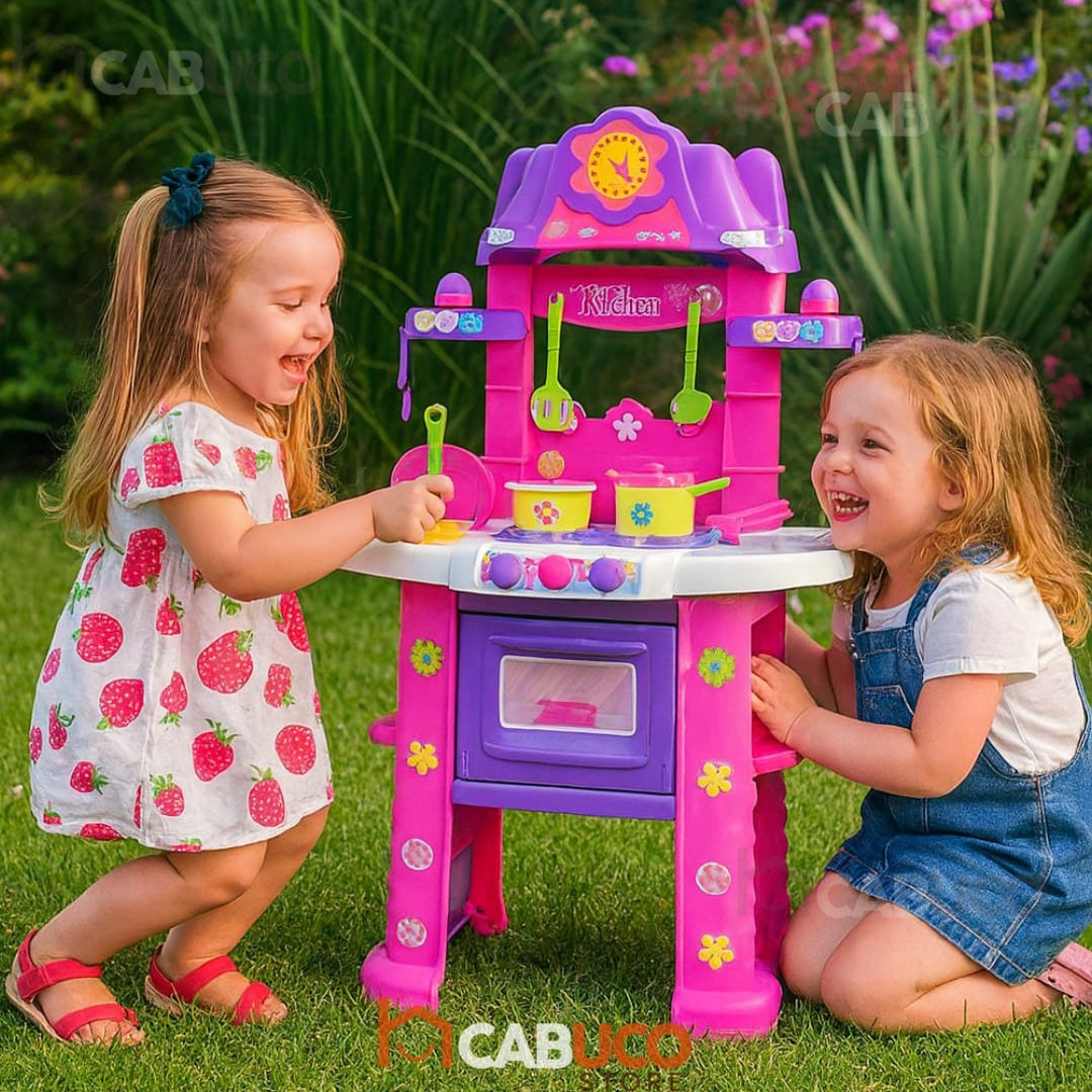 COCINA INFANTIL CON LUCES Y SONIDOS - ÚLTIMAS UNIDADES DISPONIBLES - ENVÍO GRATIS 🇨🇴