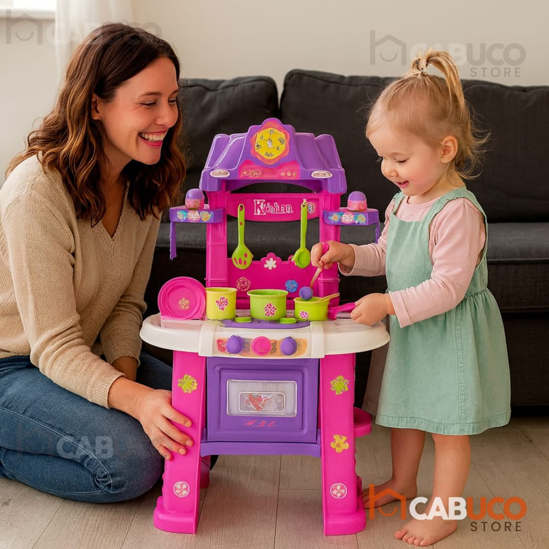 COCINA INFANTIL CON LUCES Y SONIDOS - ÚLTIMAS UNIDADES DISPONIBLES - ENVÍO GRATIS 🇨🇴