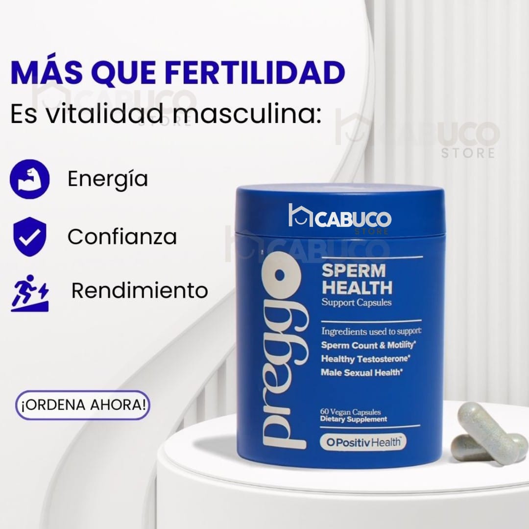 SPERM HEALTH PREGGO – SALUD MASCULINA – ENERGÍA, CALIDAD ESPERMÁTICA Y VITALIDAD – ENVÍO GRATIS 🇨🇴