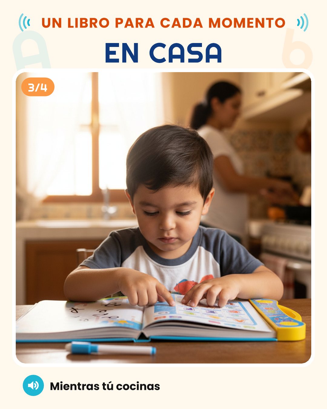 En casa, mientras tú cocinas