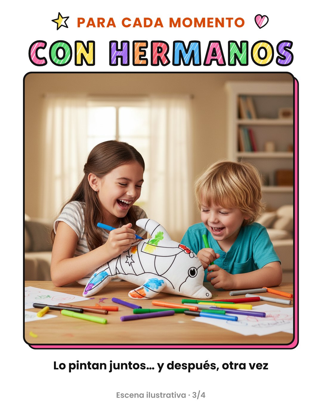 Con hermanos: lo pintan juntos